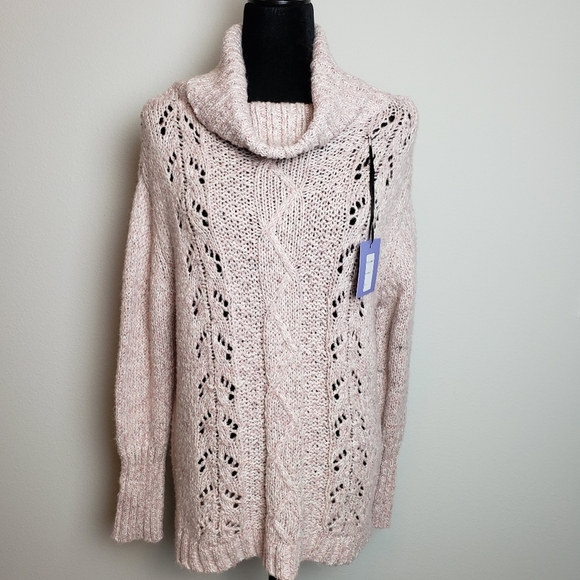 NWT Michelle Nicole Cable Knit Oversized sweater - Picture 2 of 13